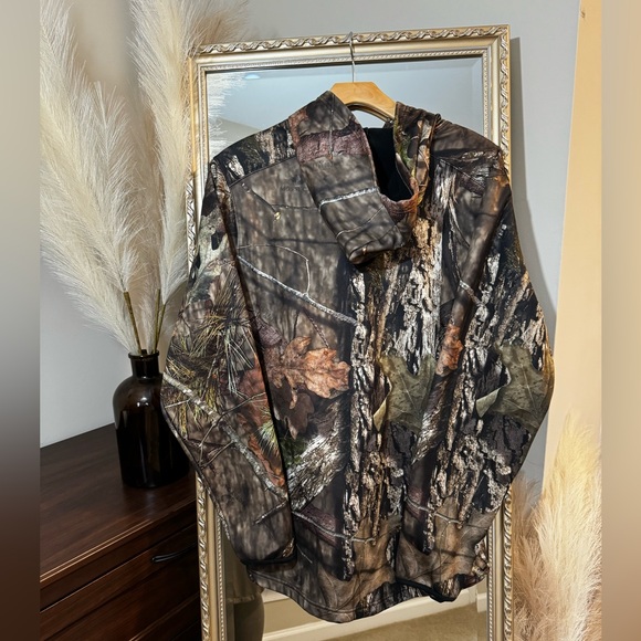 Mossy Oak Country DNA Performance Hoodie Fleece Lined w/ Neck Gaiter - Large - Picture 12 of 12